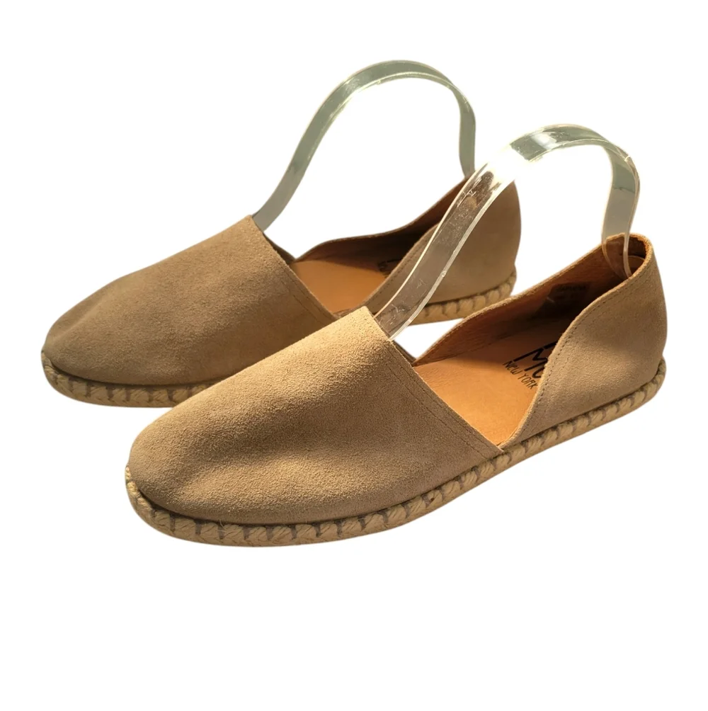 Miz Mooz Suede Espadrille Flats Carmena Tan Size 41 (9.5/10)